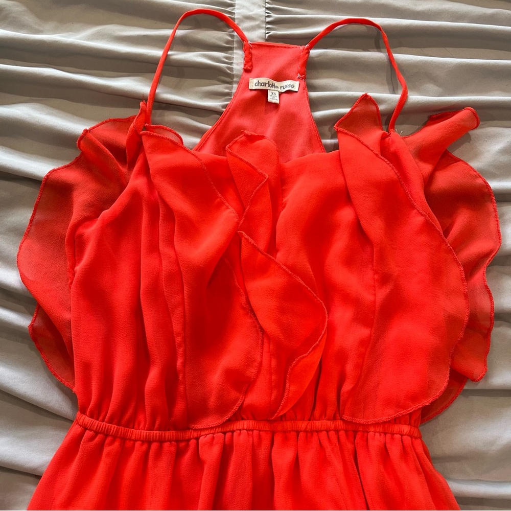 Charlotte Russe Ruffle Dress - Picture 2 of 3